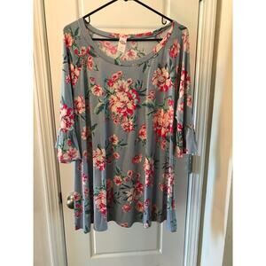 Pink Coconut Floral Tunic Women’s Large